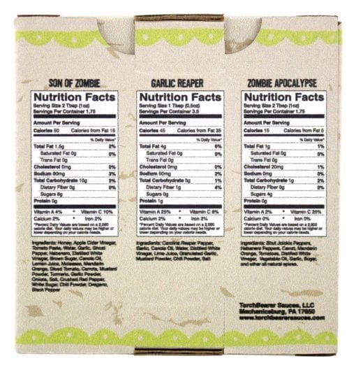 Best Sellers 3-Pack - Nutrition Facts