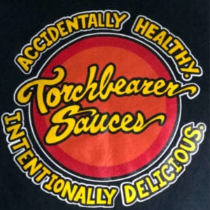 torchbearer iron on logo