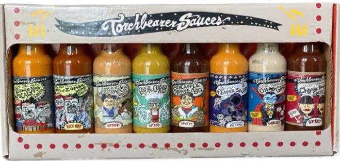 Torchbearer Sauces best sellers mini hot sauce bottles gift pack