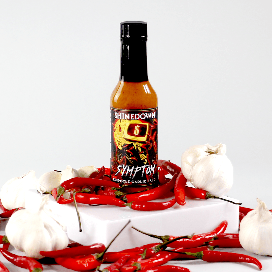 Shinedown spicy garlic chipotle hot sauce pack