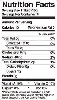 Nutrition Information